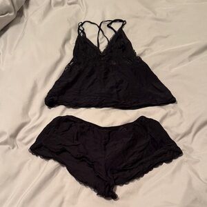 Victoria's Secret Midnight Black Lace Sleepwear